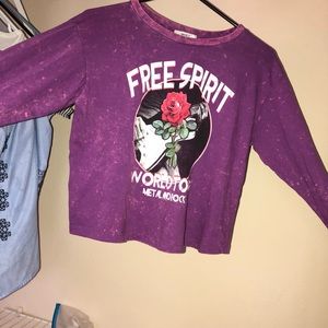 Free spirit purple long sleeve